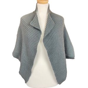 J.J. BASIC Over Sized Open Front Shrug Cardigan Size Small